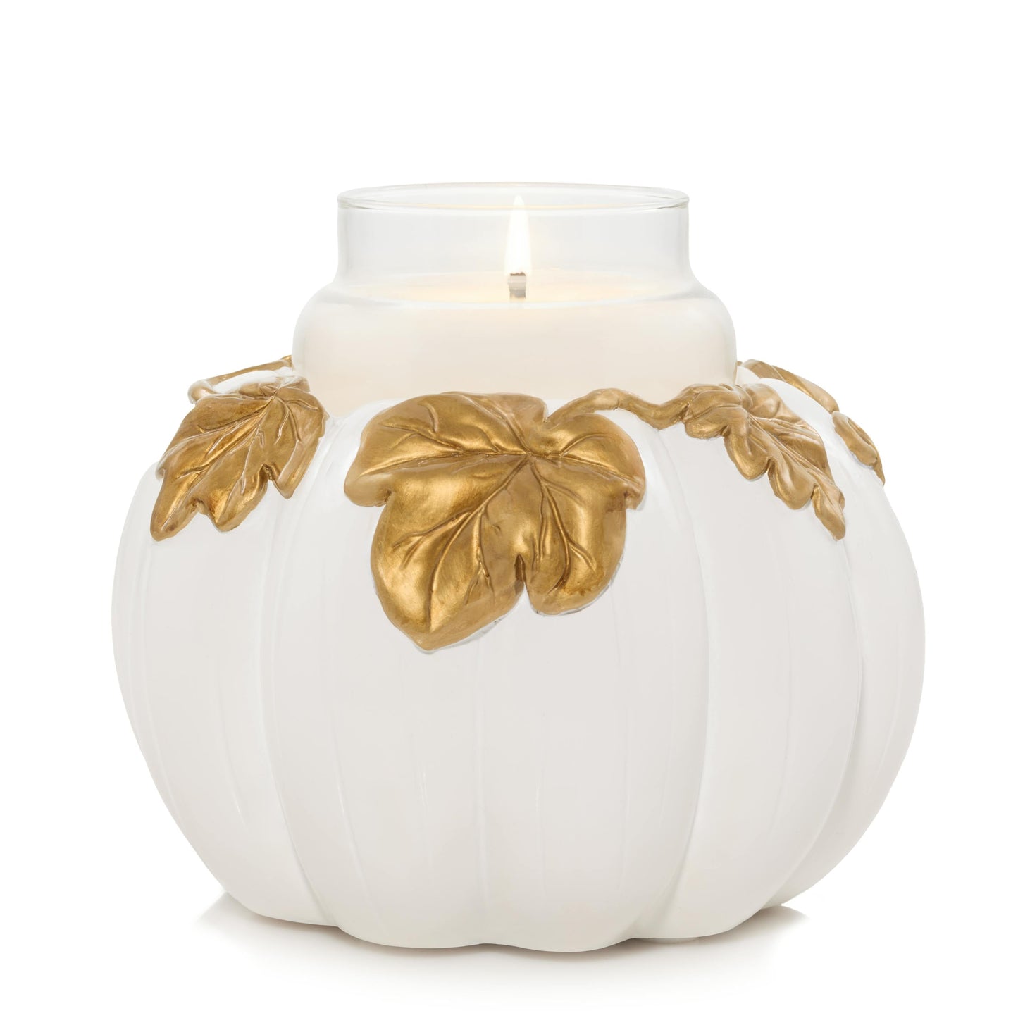 White Pumpkin Resin Holder 61RX
