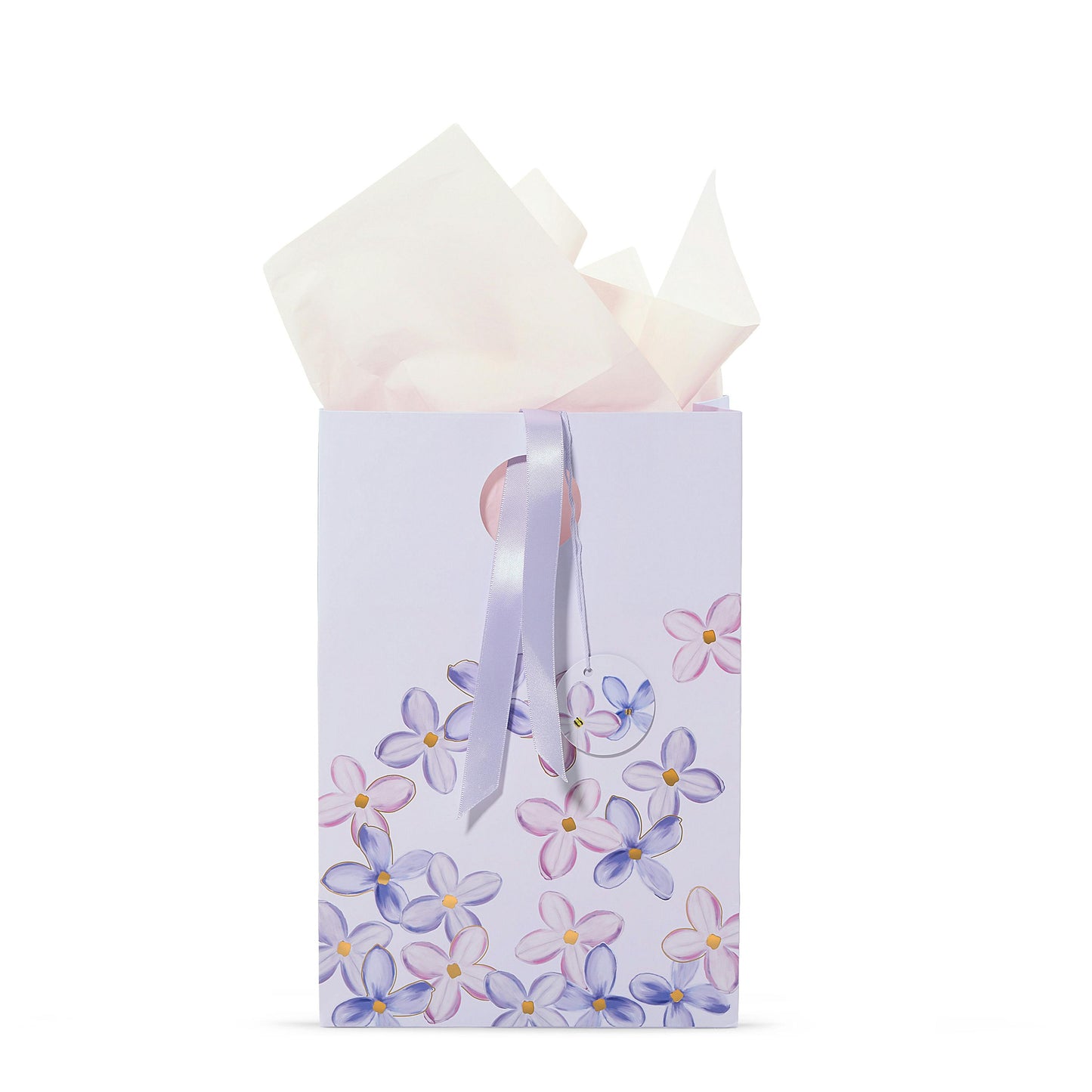 Purple Lilac Floral Gift Bag 66GA
